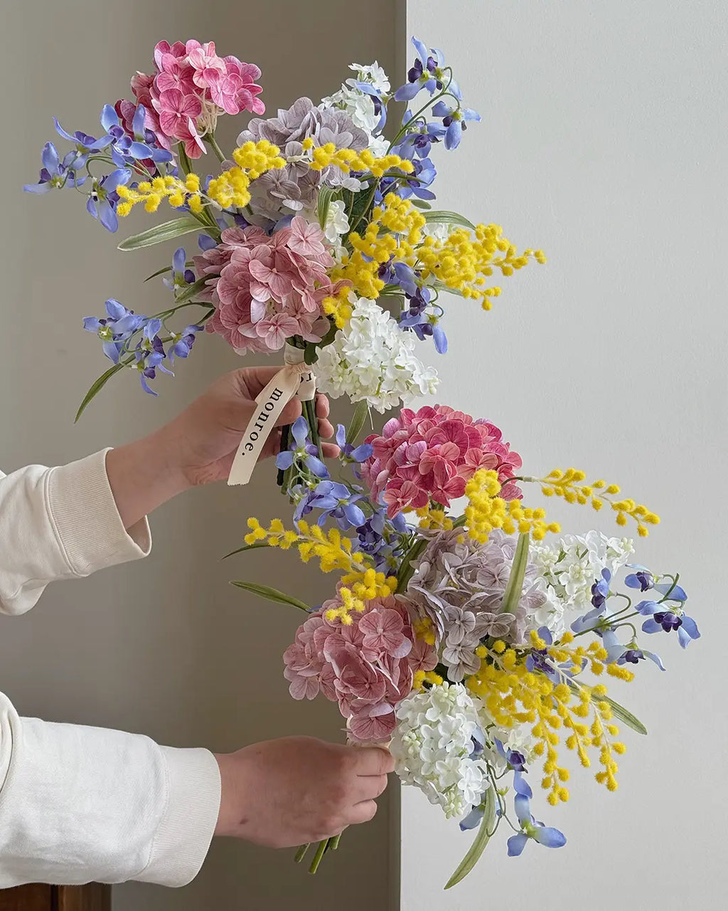 Spring Colorful Faux Flower Bouquet