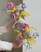 Spring Colorful Faux Flower Bouquet