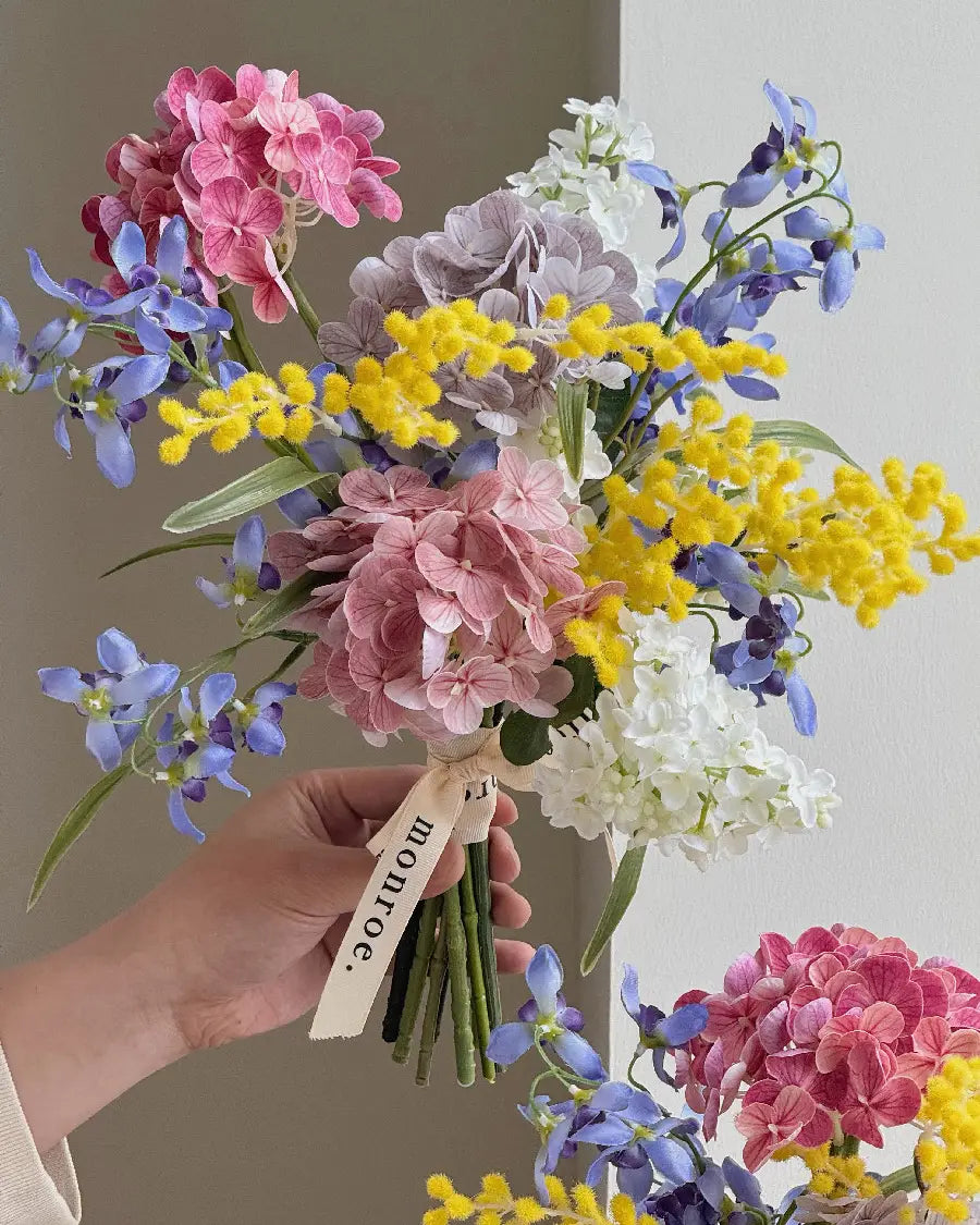 Spring Colorful Faux Flower Bouquet