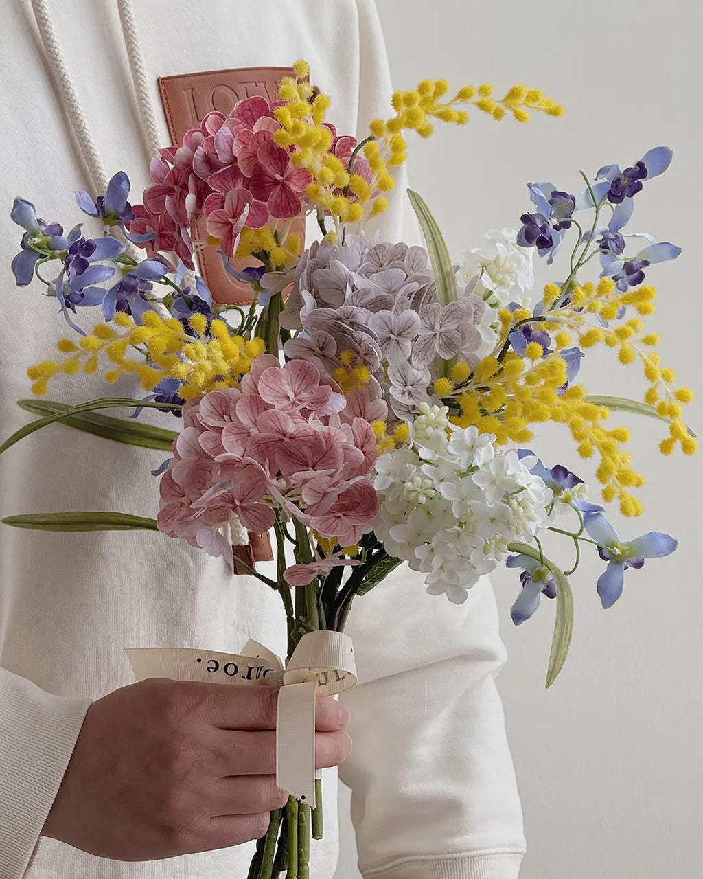 Spring Colorful Faux Flower Bouquet