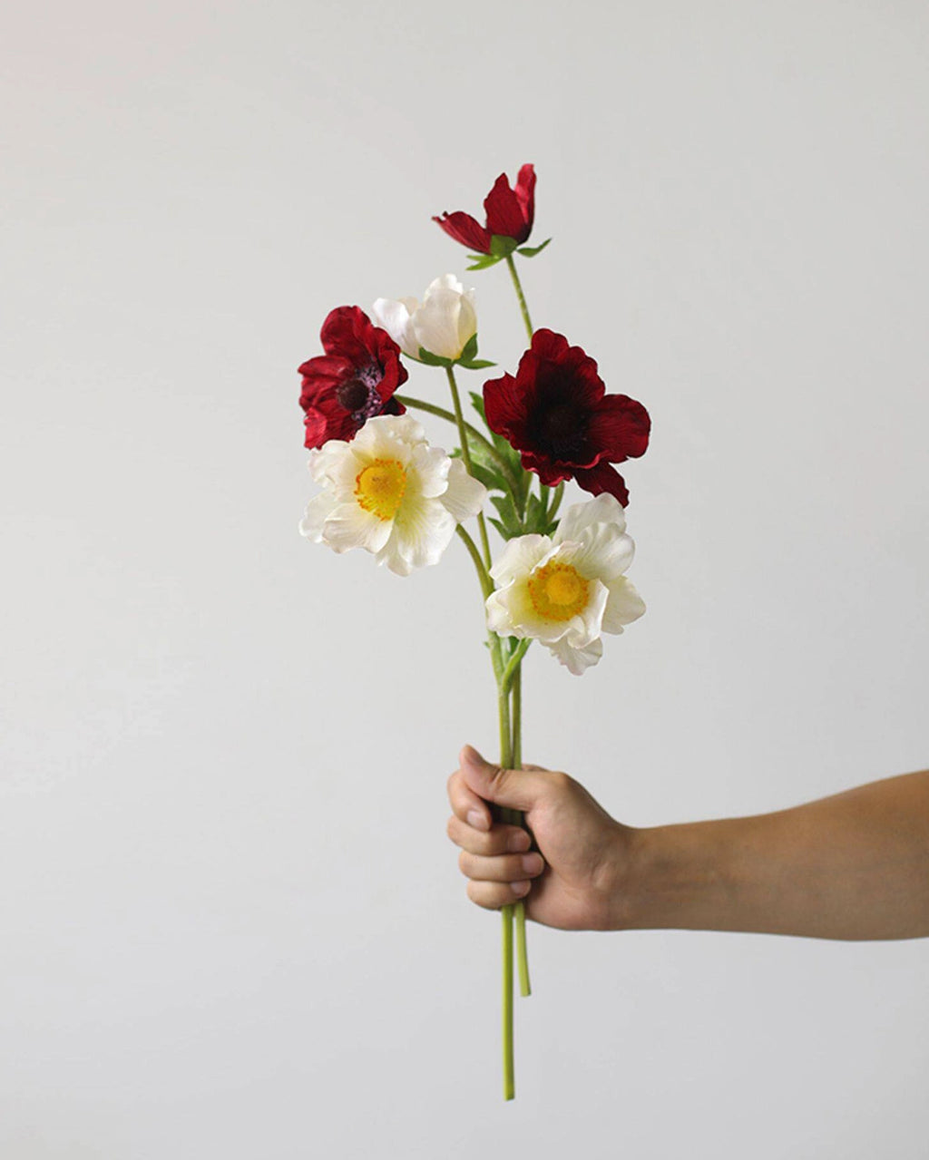 Three-Head Artificial Anemone Stem 18"