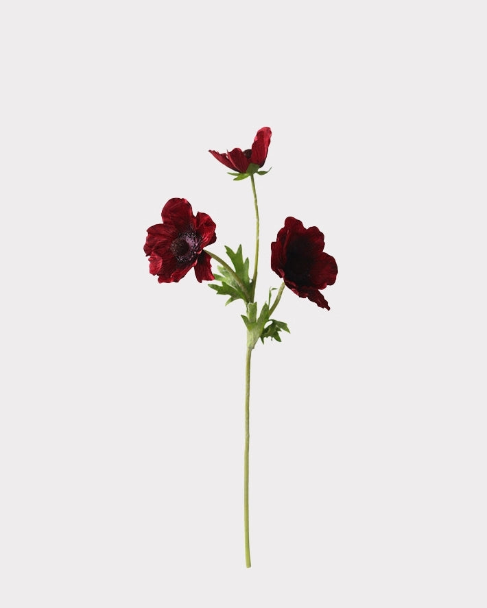 Three-Head Artificial Anemone Stem 18"