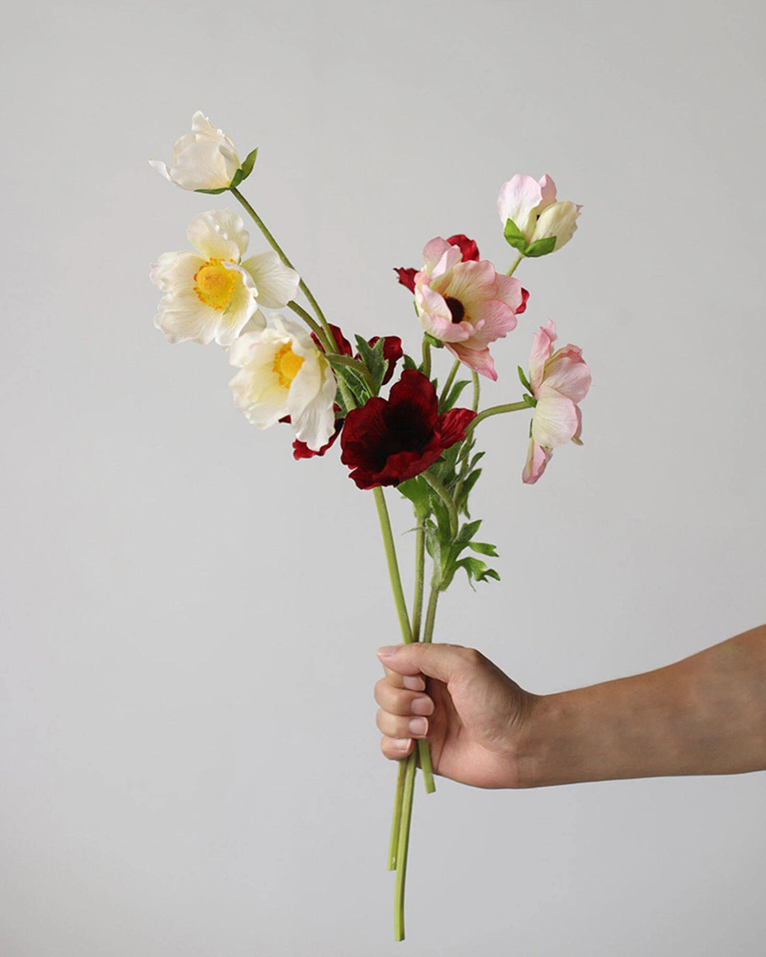 Three-Head Artificial Anemone Stem 18"