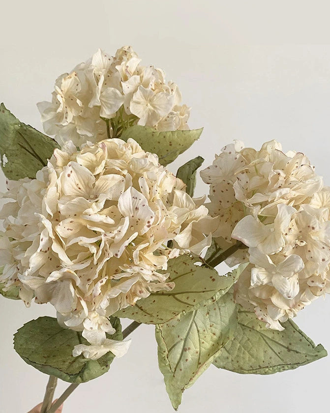 Vintage Artificial Hydrangea Stem 26"