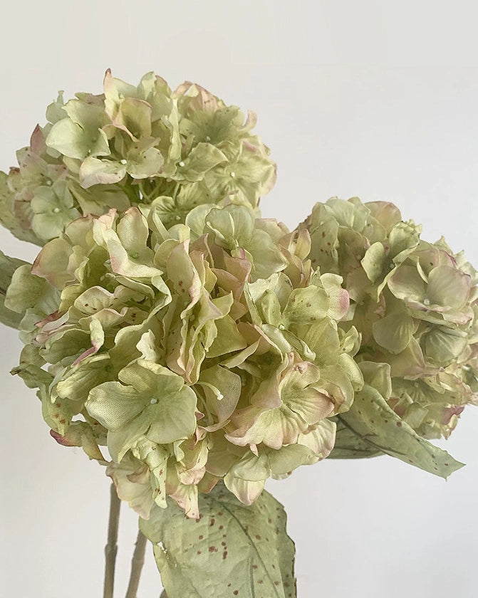 Vintage Artificial Hydrangea Stem 26"