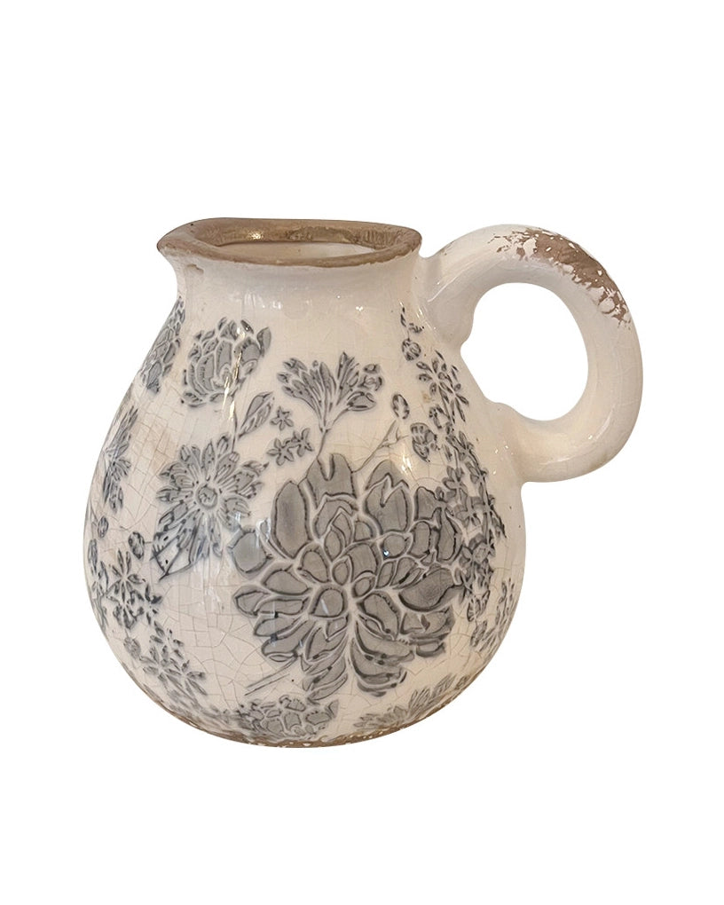Vintage Forest Crackle Glaze Ceramic Vase