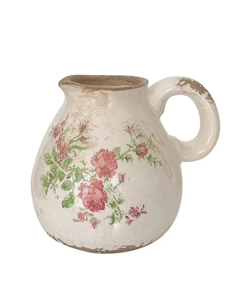 Vintage Forest Crackle Glaze Ceramic Vase