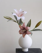 Vintage Tone Artificial Lily 2 Stems 19"