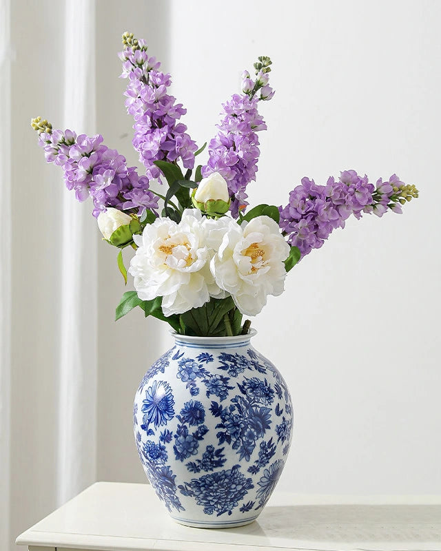Violet Faux Flower in Purple - 31"