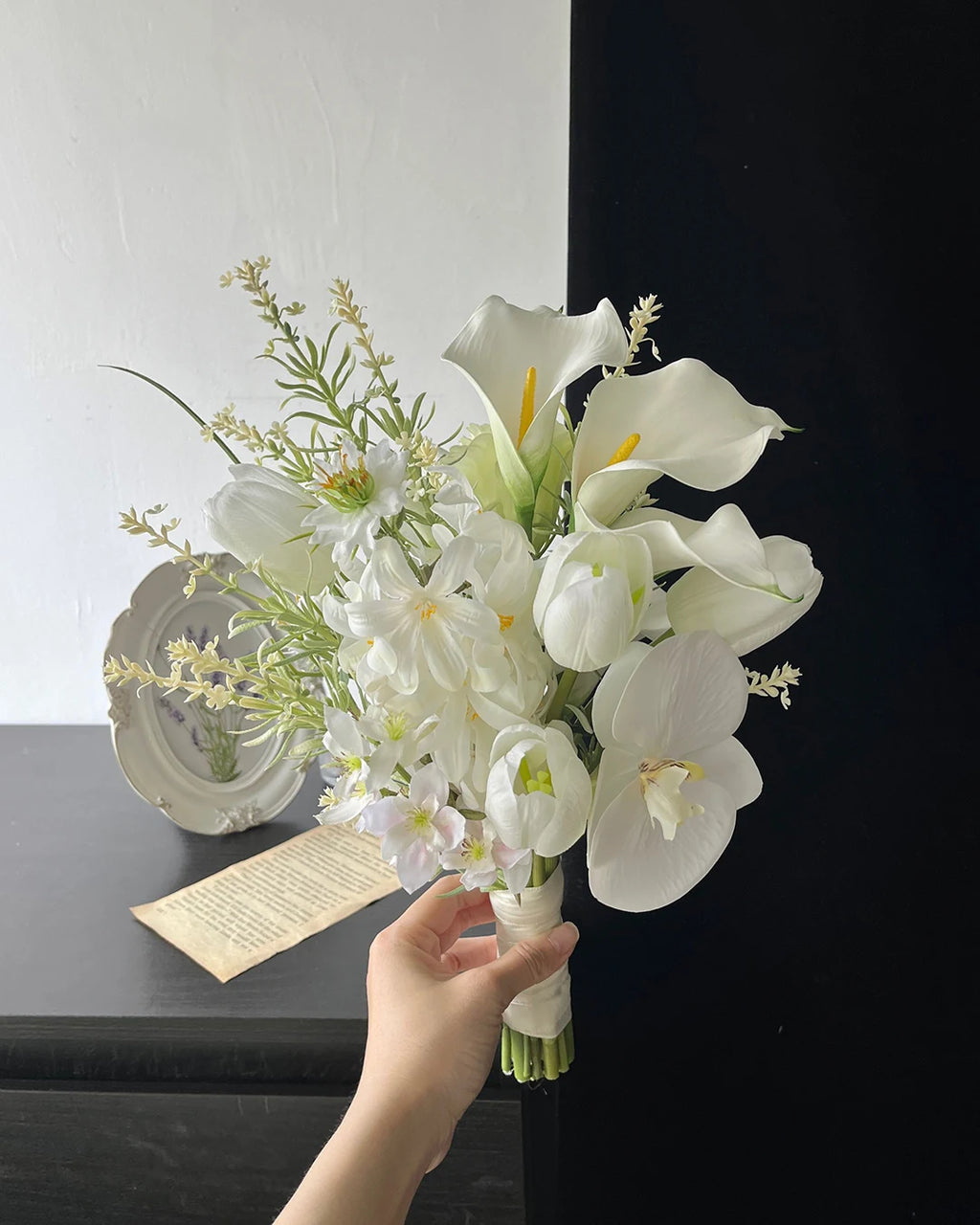 White Calla Lily Bridal Bouquet