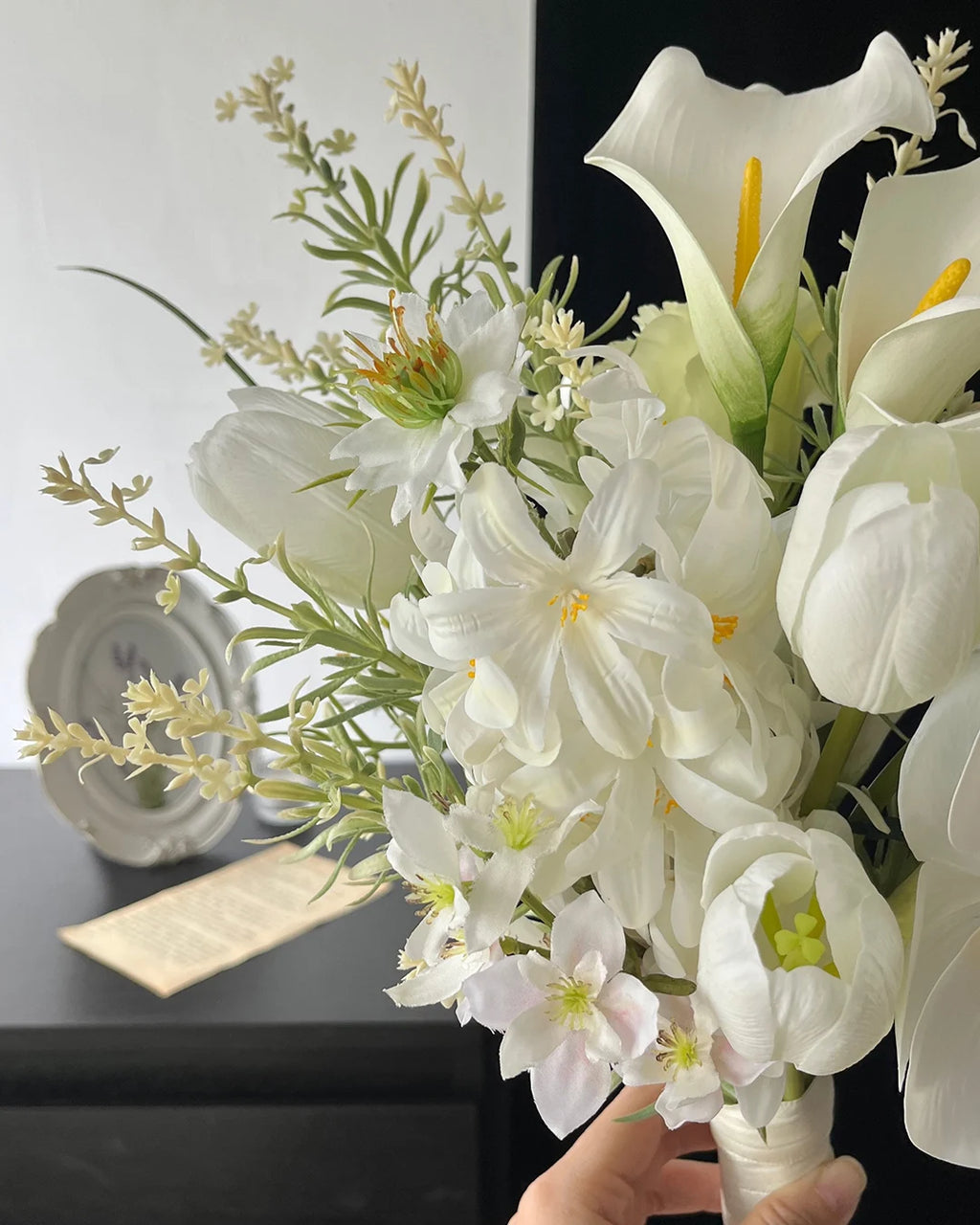 White Calla Lily Bridal Bouquet