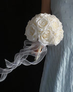 White Rose Bridal Bouquet