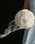 White Rose Bridal Bouquet