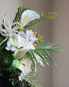 White & Green Floral Set Arrangement